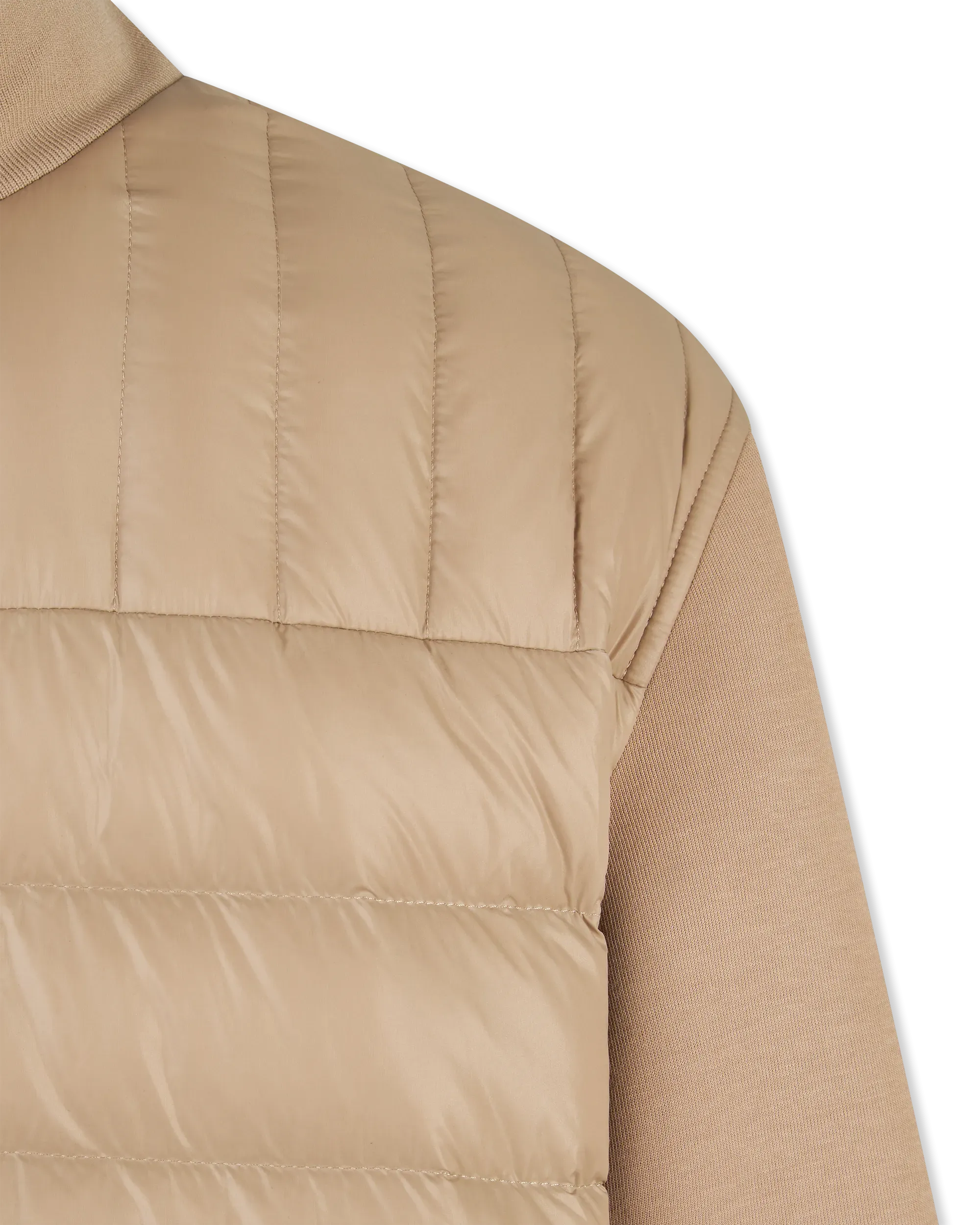 Collin-R Nano Down Mixed Media Bomber Jacket