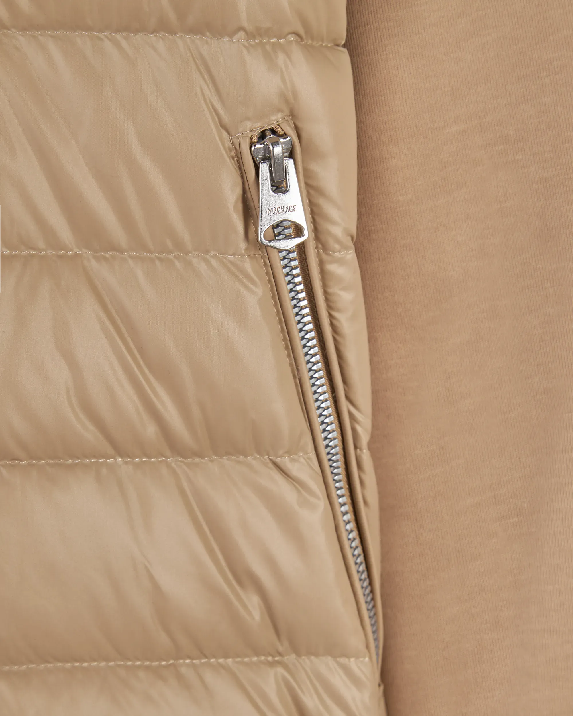 Collin-R Nano Down Mixed Media Bomber Jacket
