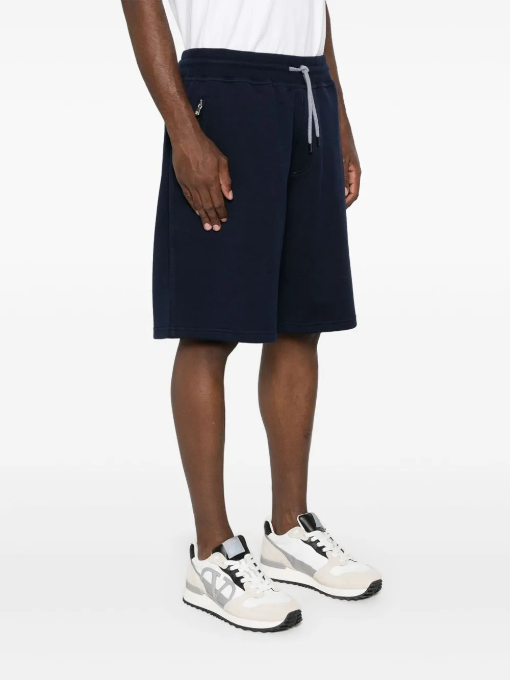 Cotton blend bermuda shorts