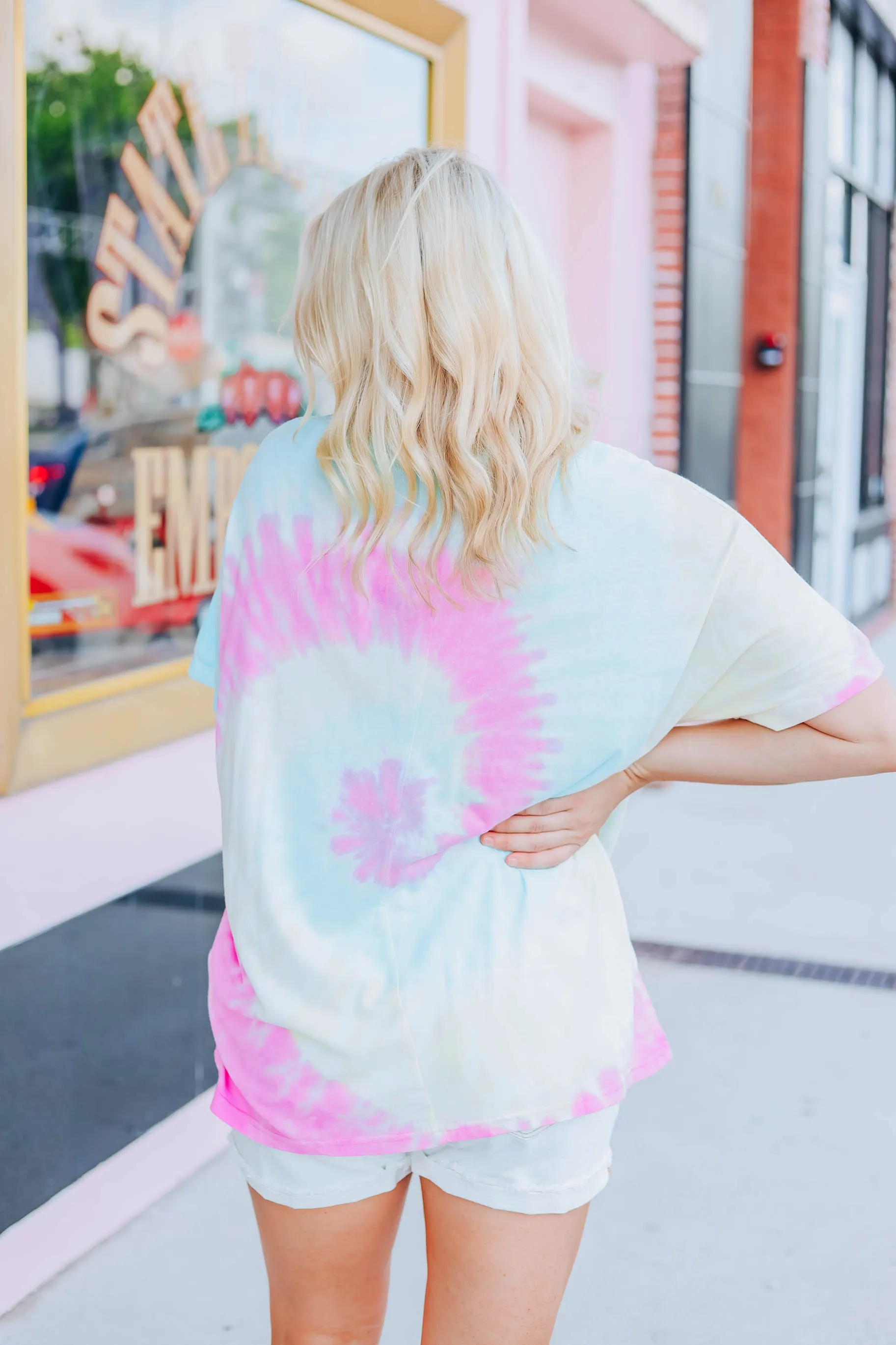 Cotton Candy Swirl Tie Dye Tee