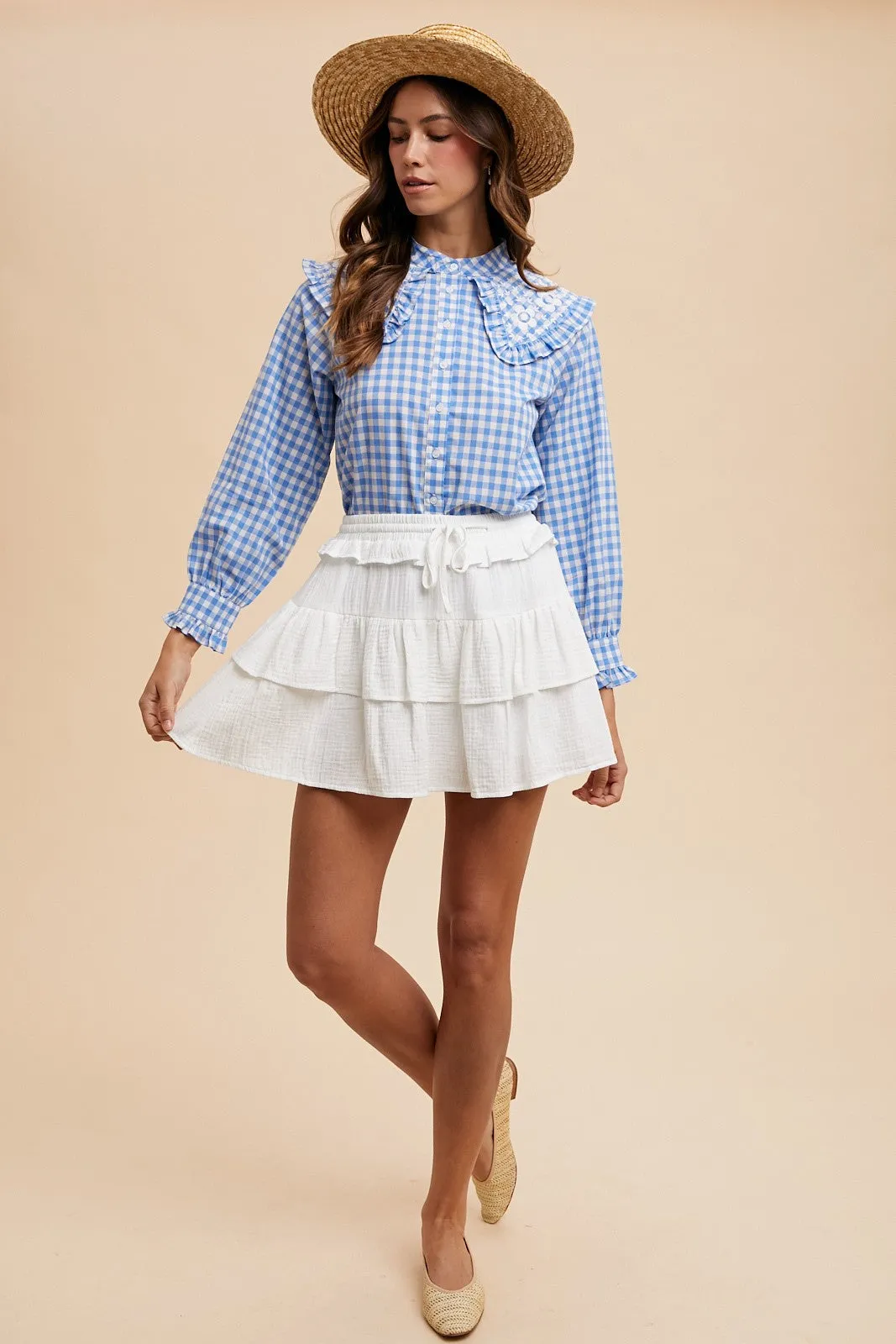Cotton Gauze Skort