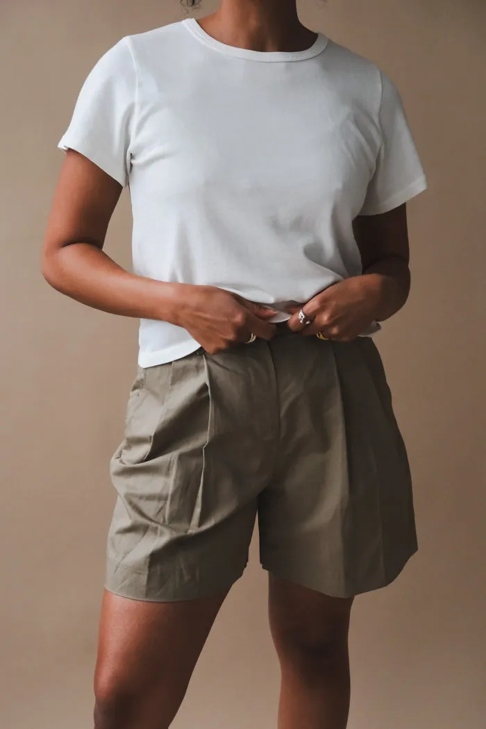 COTTON-LINEN SHORTS