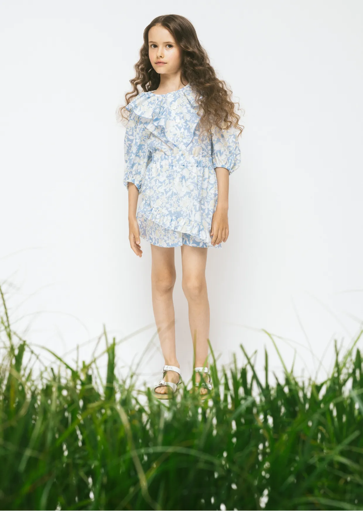 Cotton Shorts Anemone, Blue