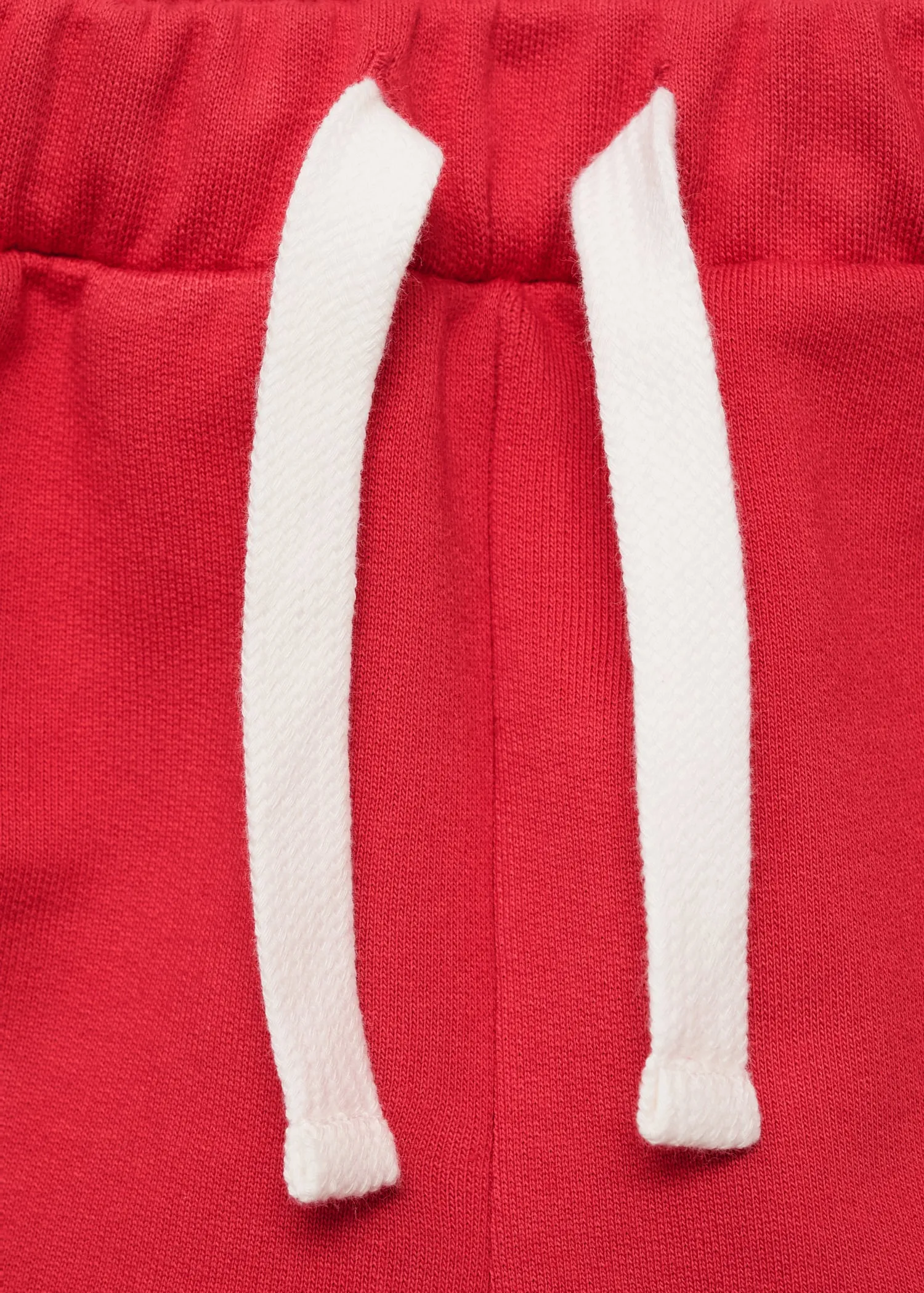 Cotton shorts with printed message
