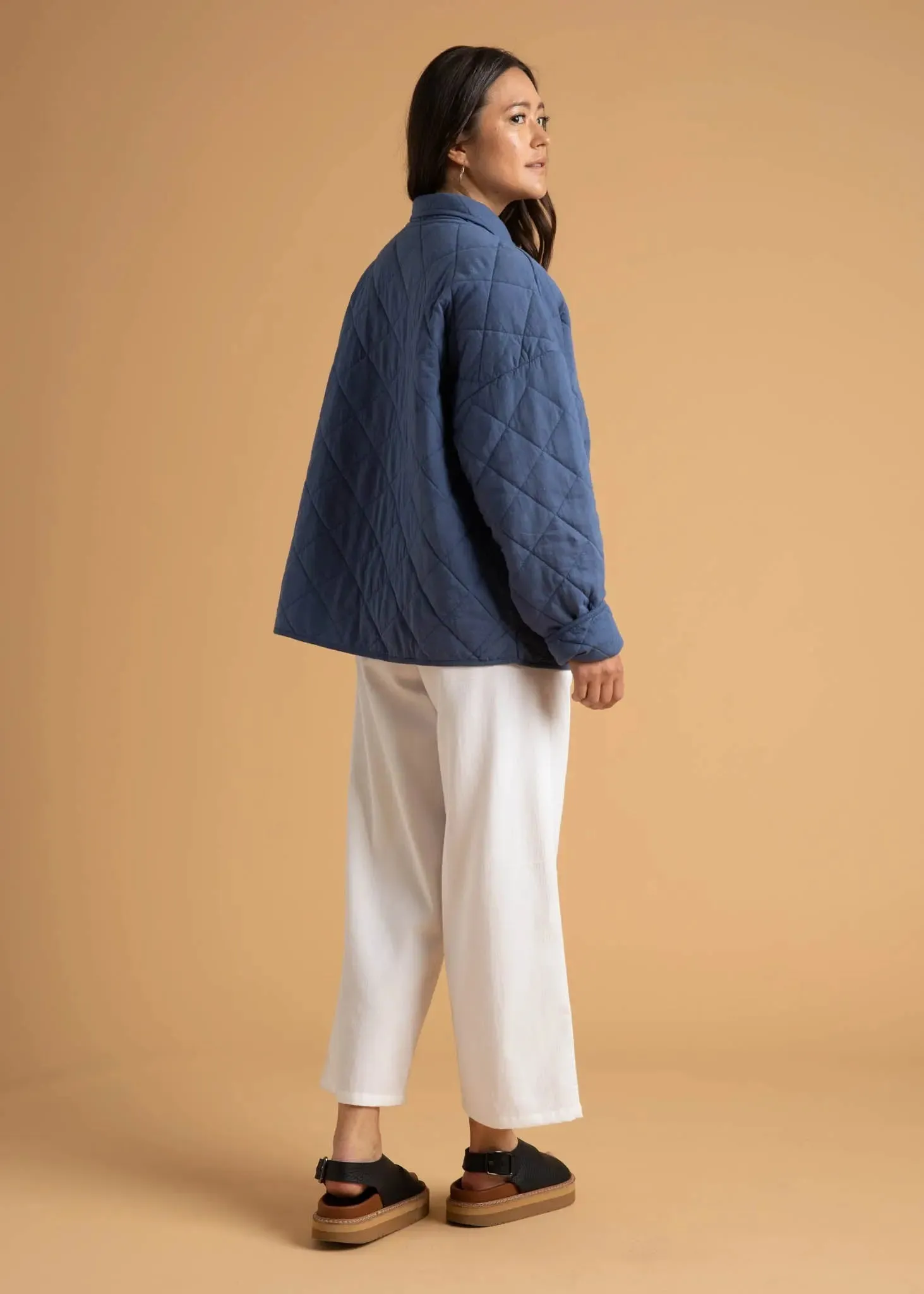 Countryside Quilted Jacket - Inky Blue by And For Good