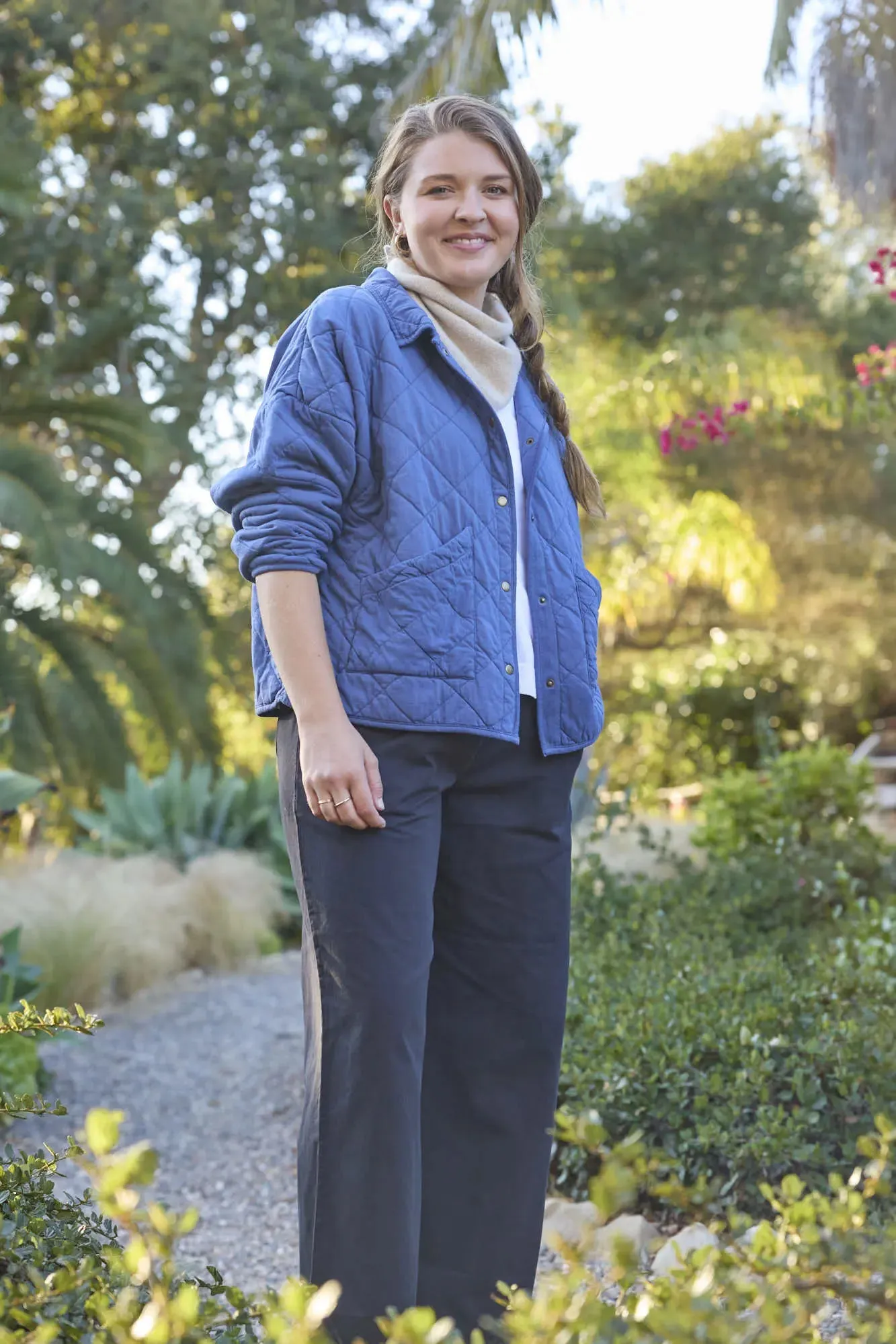 Countryside Quilted Jacket - Inky Blue by And For Good