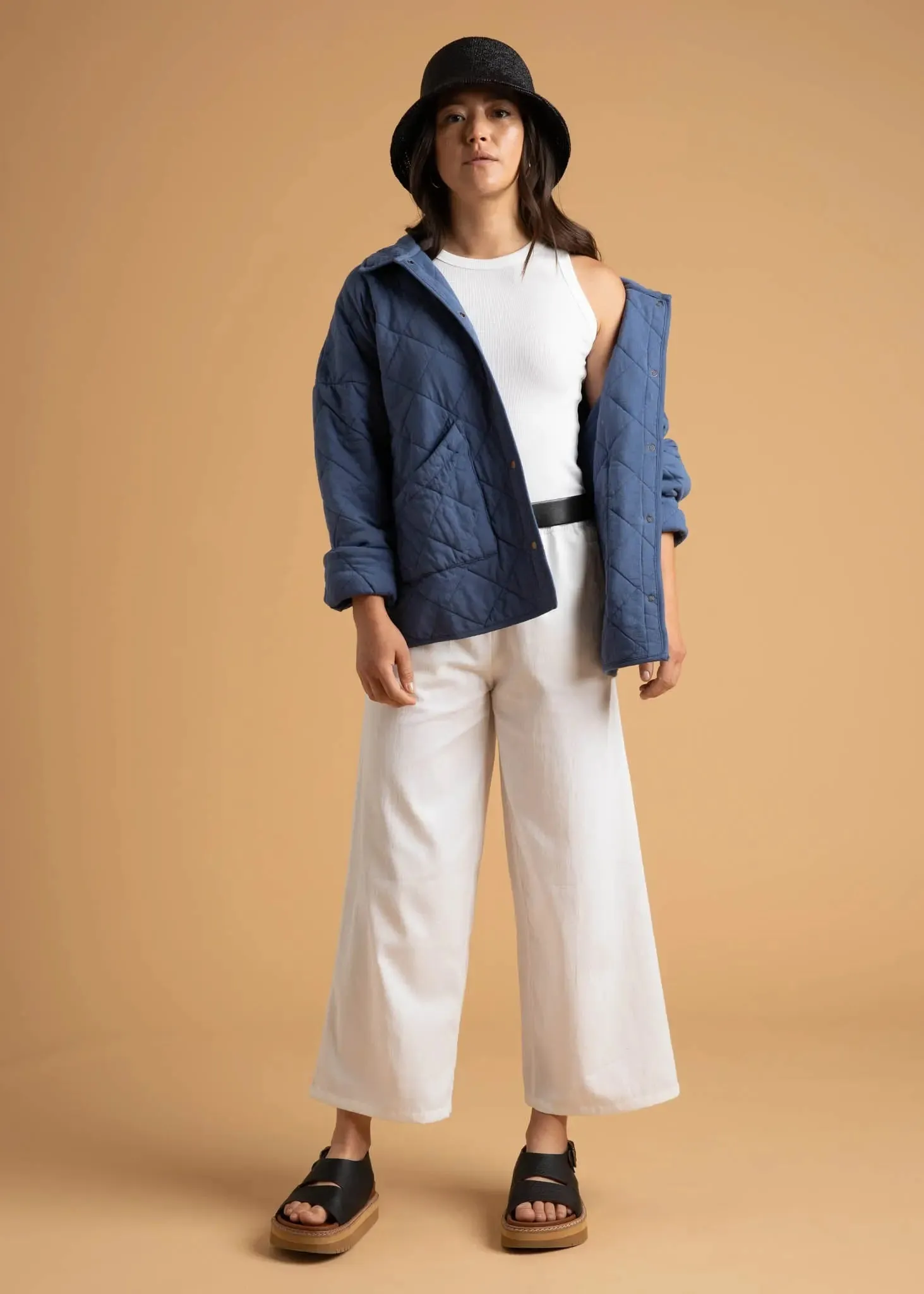 Countryside Quilted Jacket - Inky Blue by And For Good