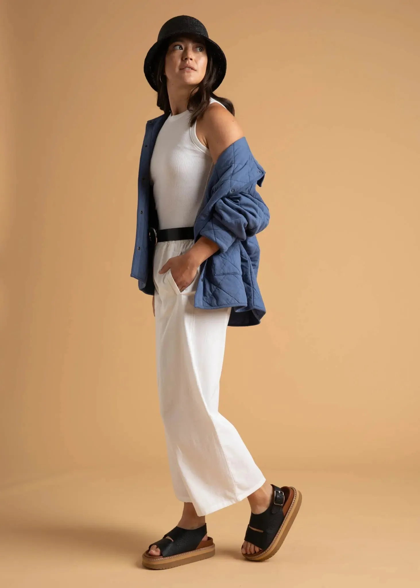 Countryside Quilted Jacket - Inky Blue by And For Good