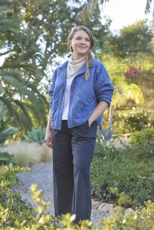 Countryside Quilted Jacket - Inky Blue by And For Good