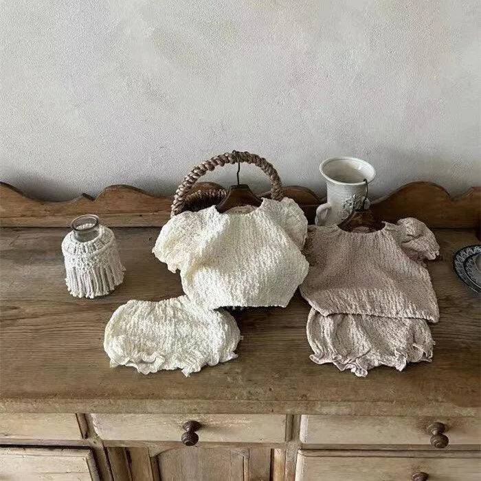 Crepe Top & Shorts Set