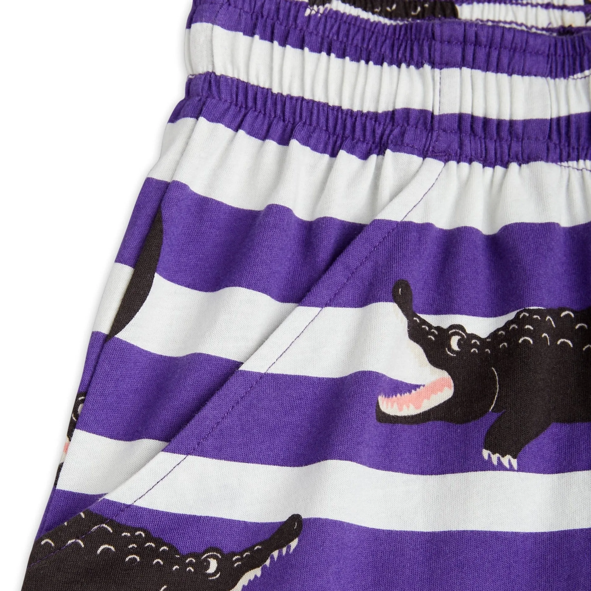 CROCODILE STRIPE SHORTS