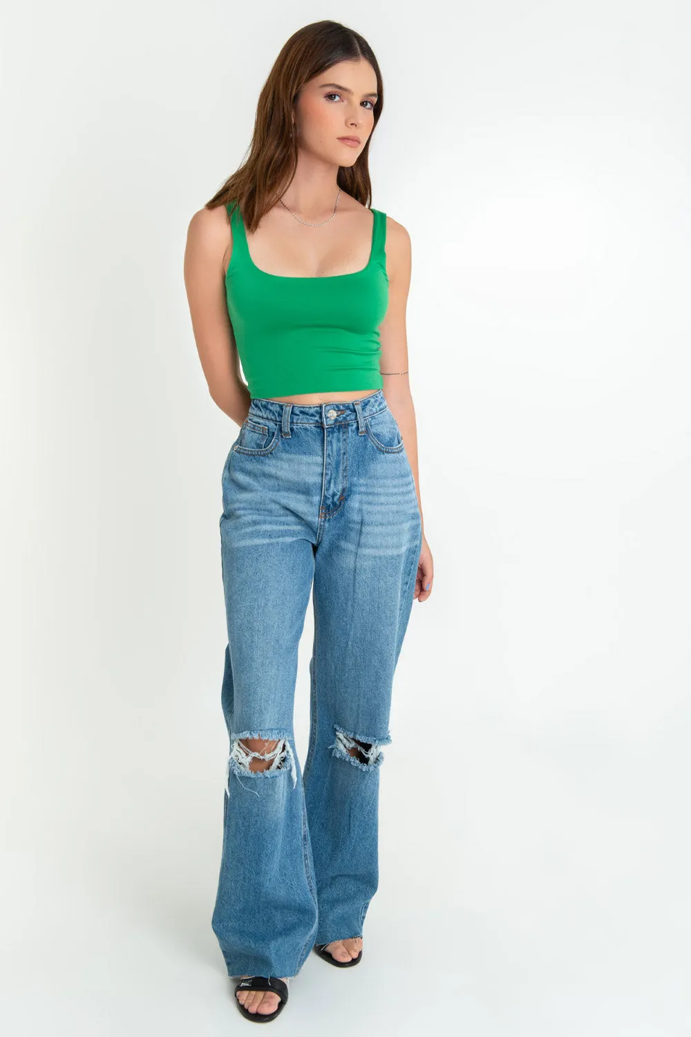 Crop top tirantes