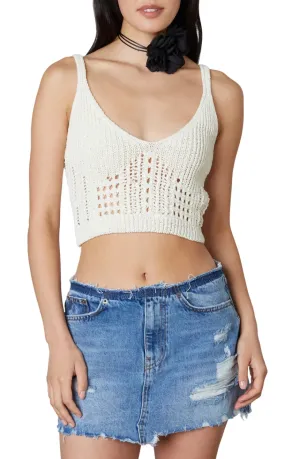 Cropped Knit Tank Top