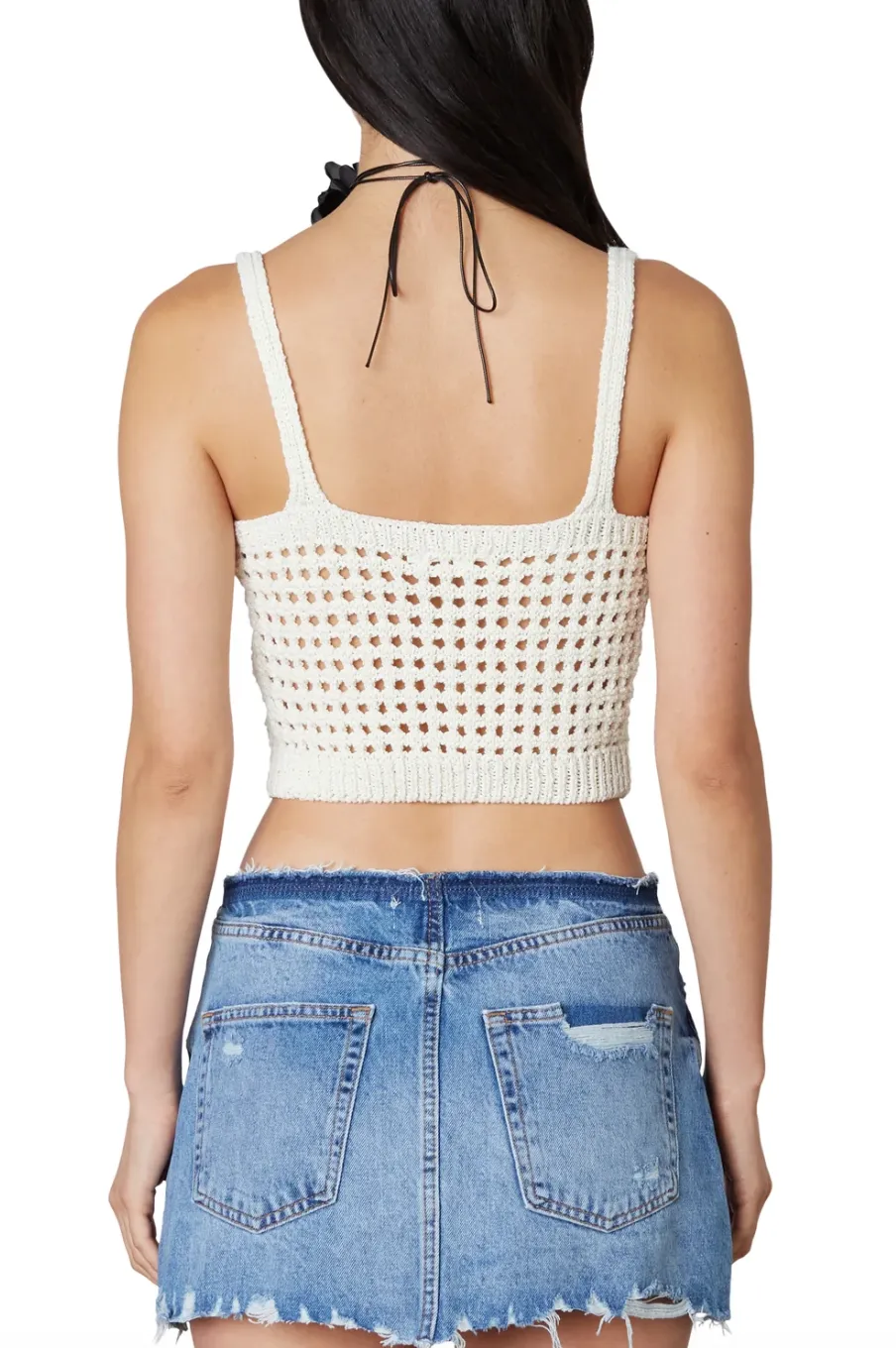 Cropped Knit Tank Top