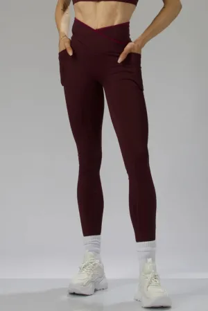 Cross-Over High-Waisted Sculpting Performance Leggings