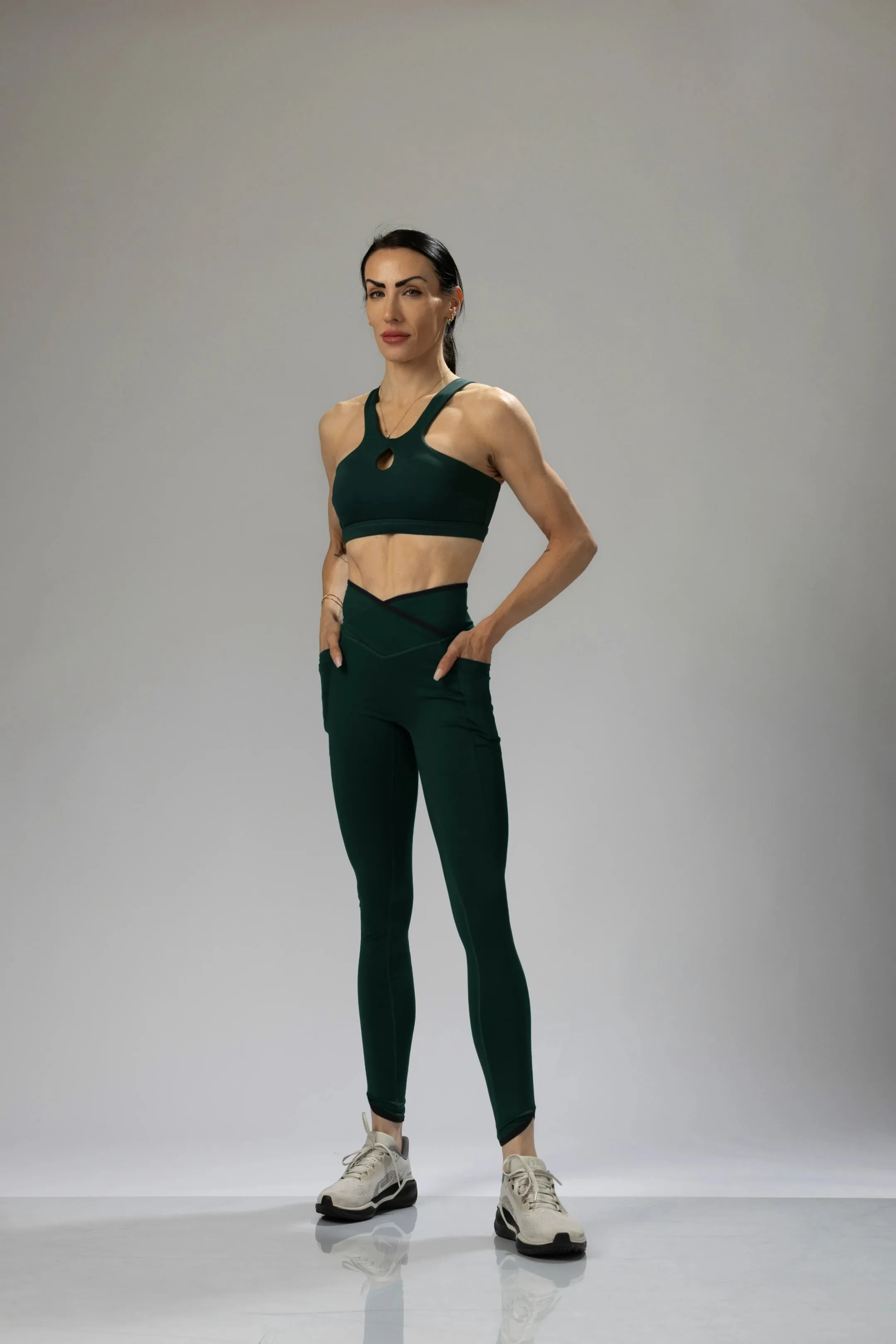 Cross-Over High-Waisted Sculpting Performance Leggings