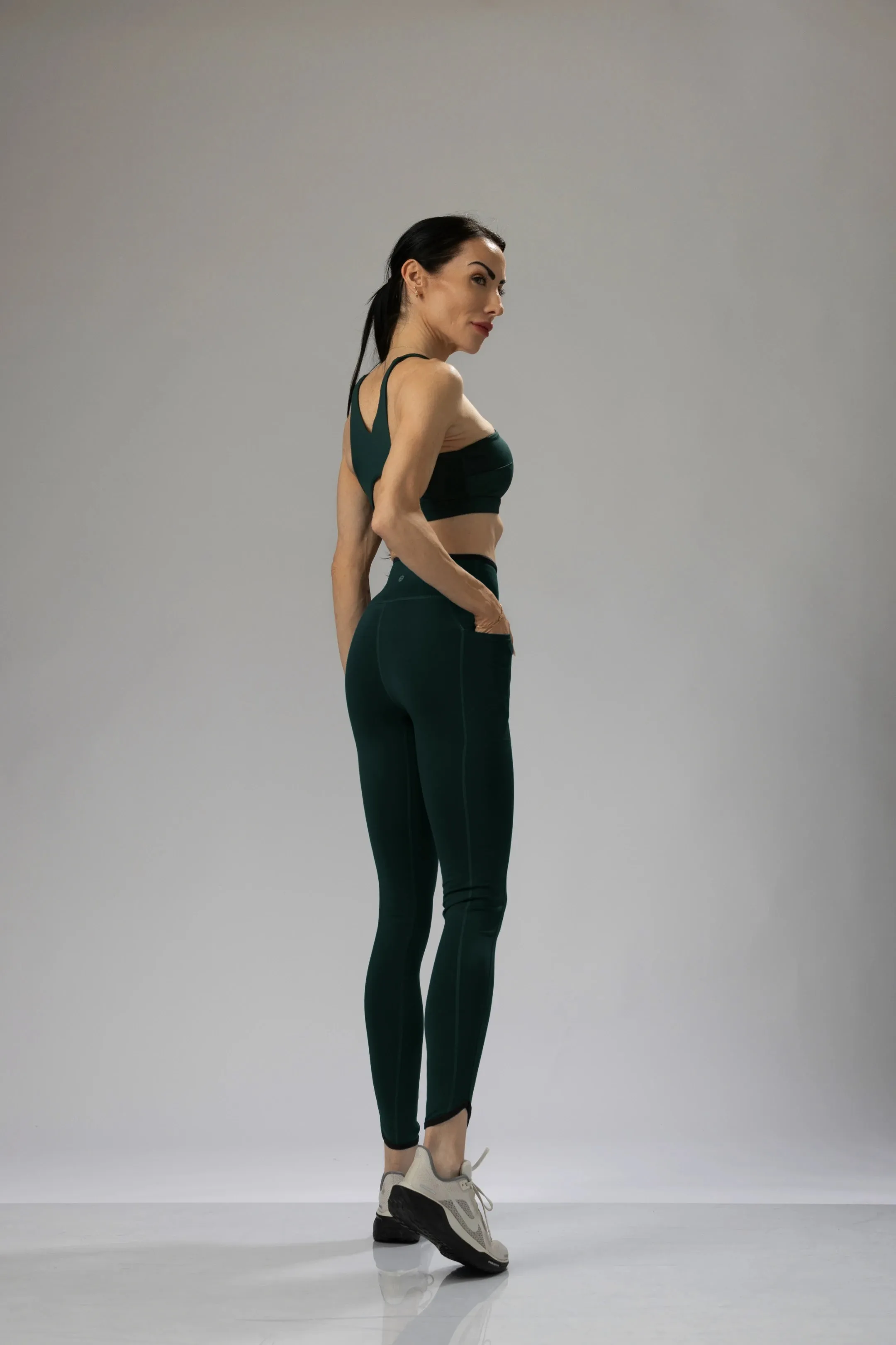 Cross-Over High-Waisted Sculpting Performance Leggings