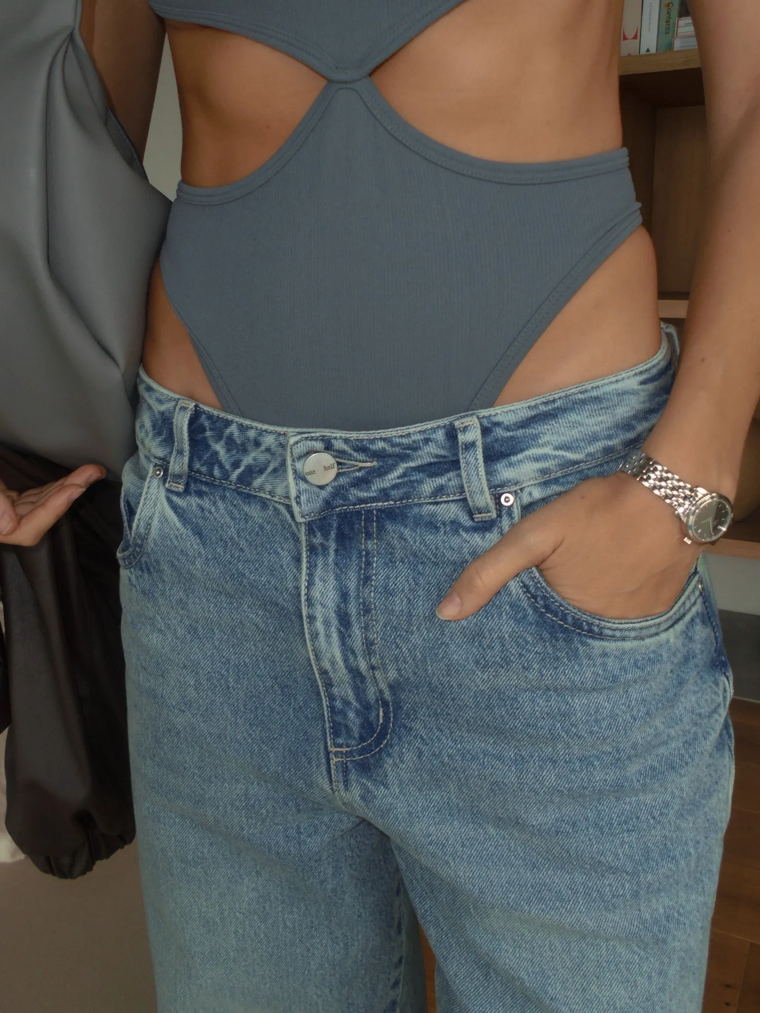 CROSS STRAIGHT JEAN - DIRTY CLEAR BLUE