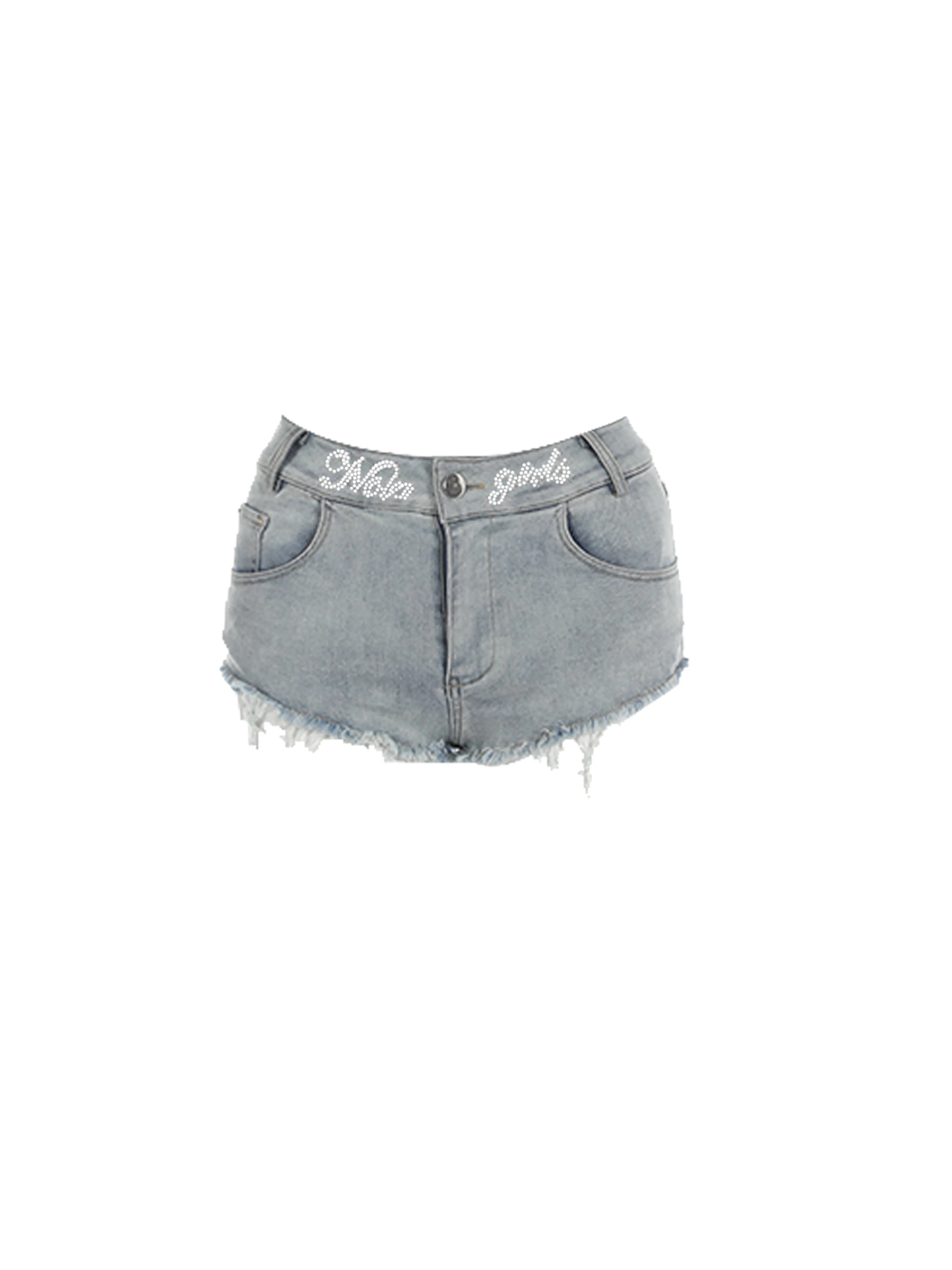 Crystal Denim Shorts