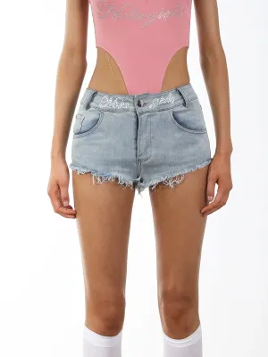 Crystal Denim Shorts