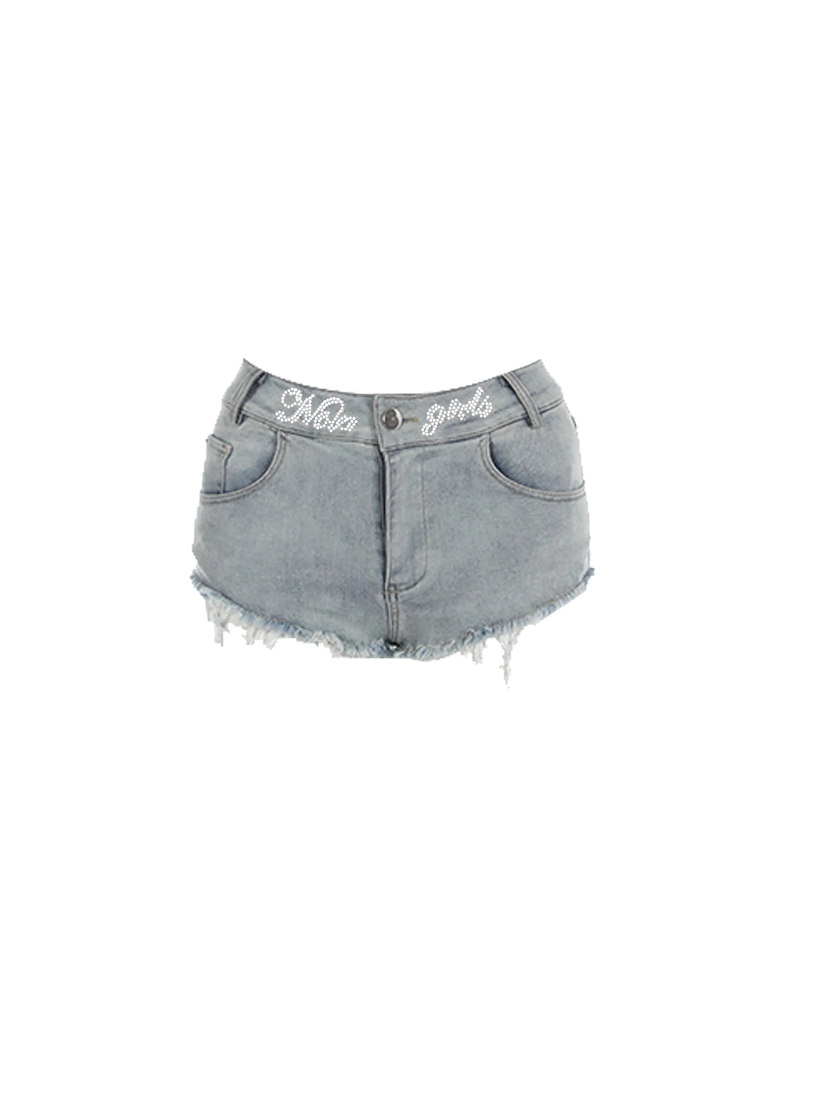 Crystal Denim Shorts