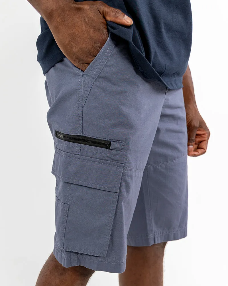 Dark Blue Ripstop Cargo Shorts