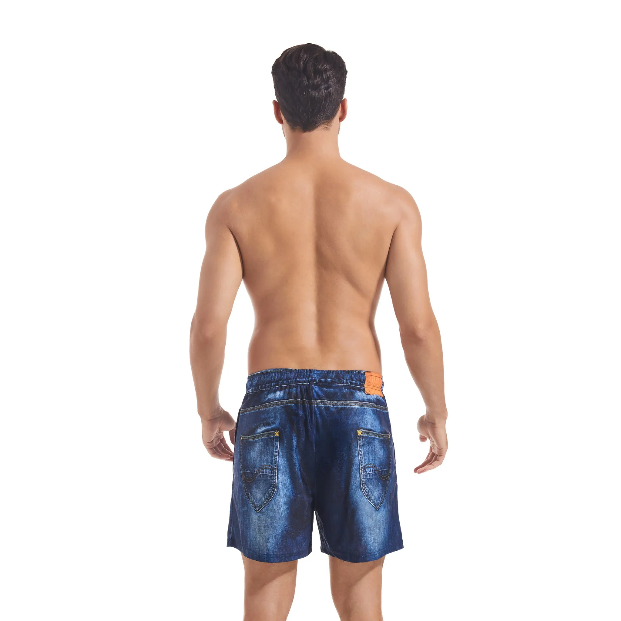 DARK DENIM MEN'S TAN-THROUGH SHORT