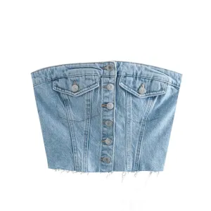 Deena Denim Tube Tops - 3 Styles