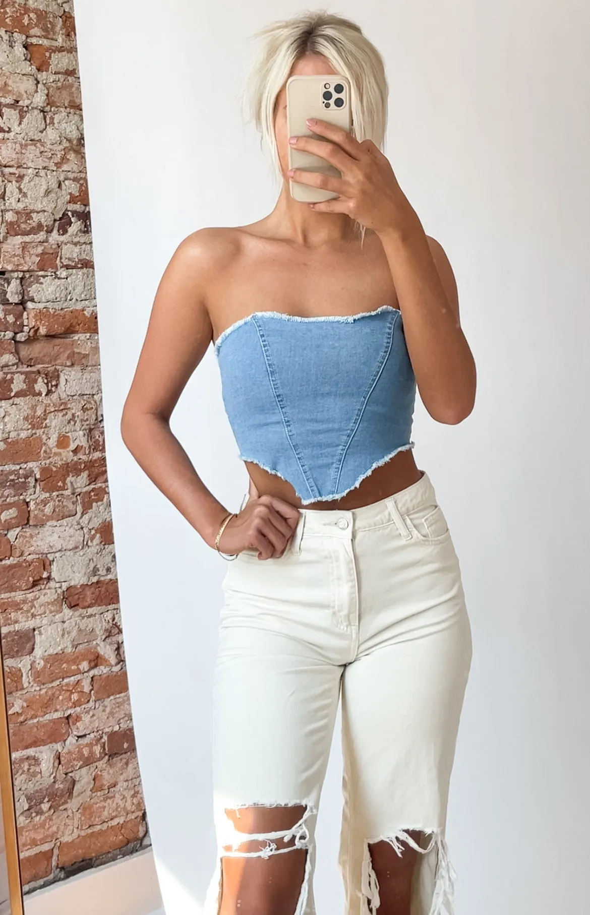 Denim Crop Top