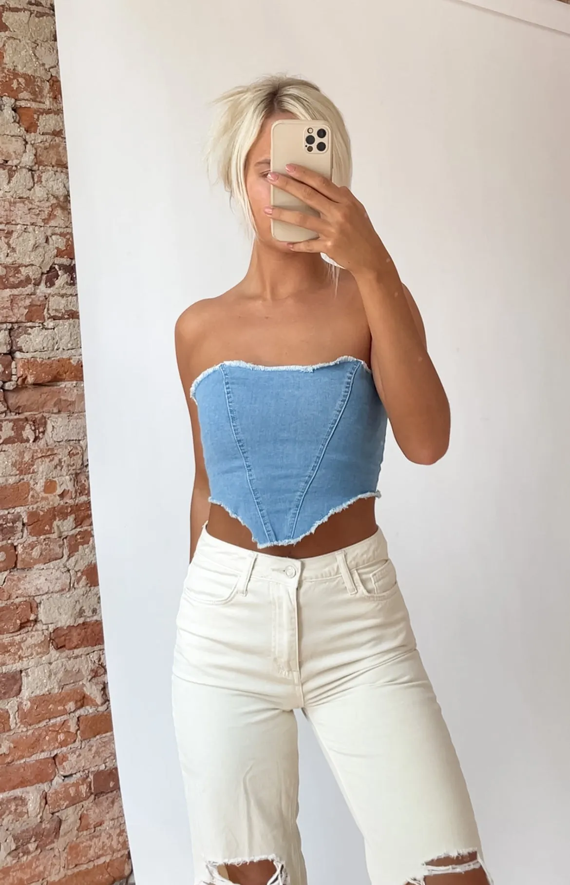 Denim Crop Top