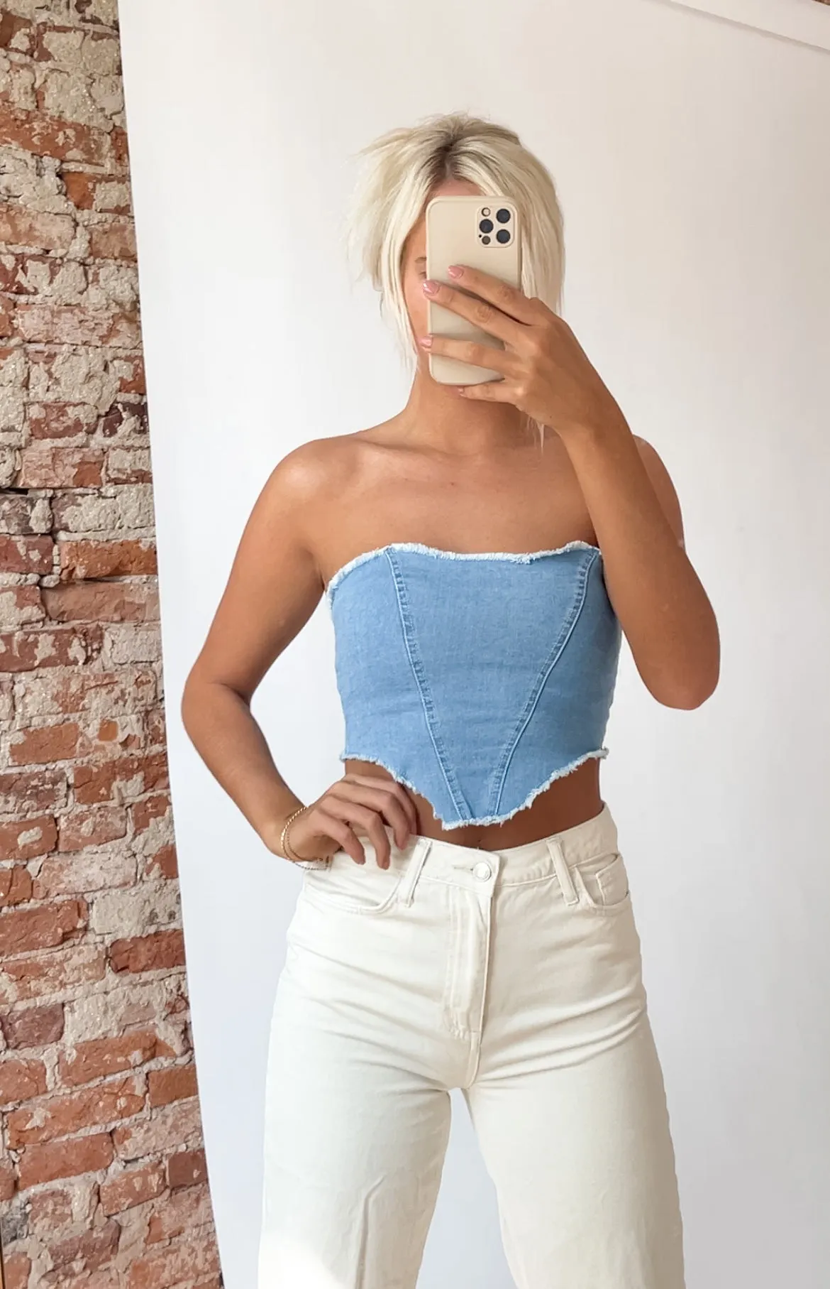 Denim Crop Top