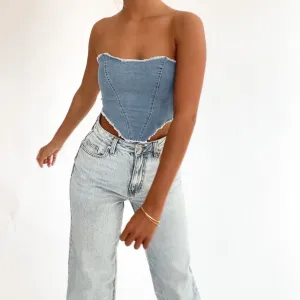 Denim Crop Top
