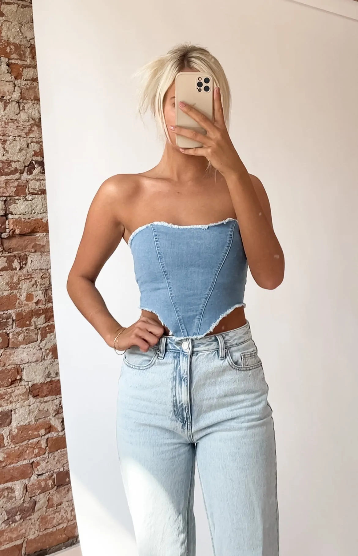 Denim Crop Top
