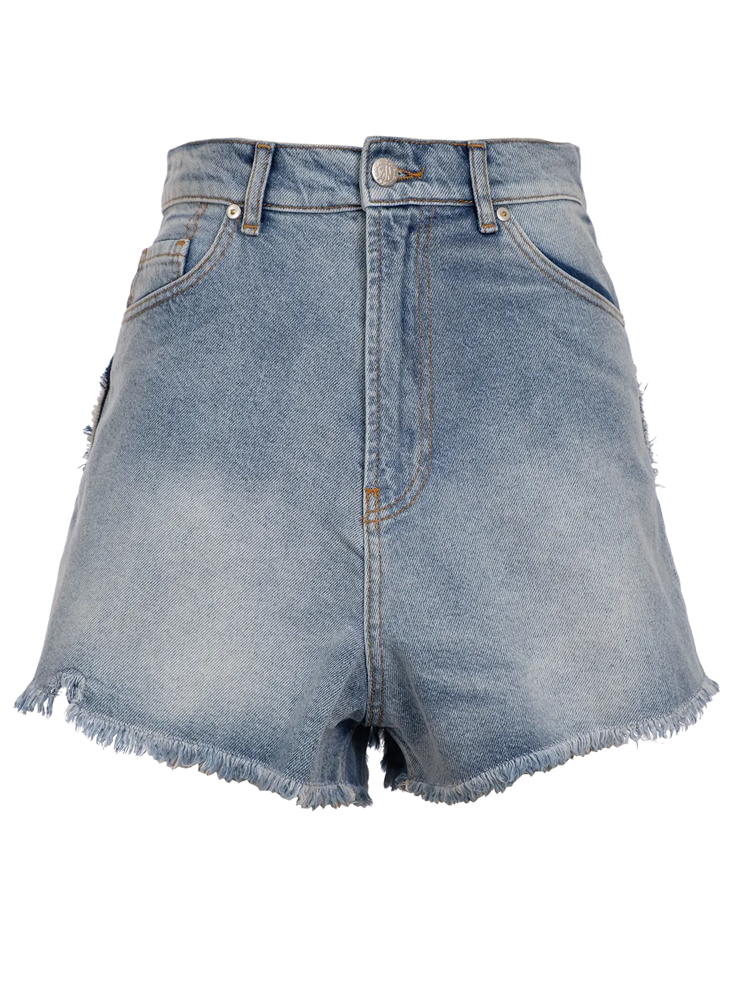 Denim Heart Shorts