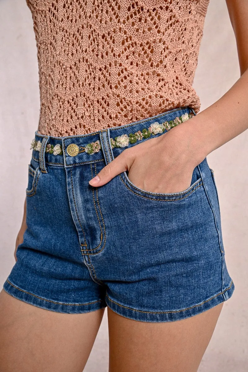 DENIM SHORTS