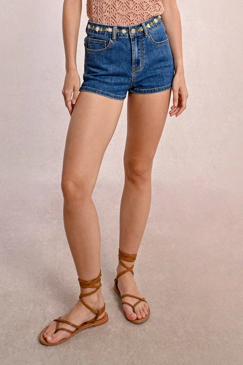 DENIM SHORTS