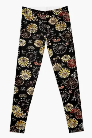 Designer Leggings - Shaded Garden