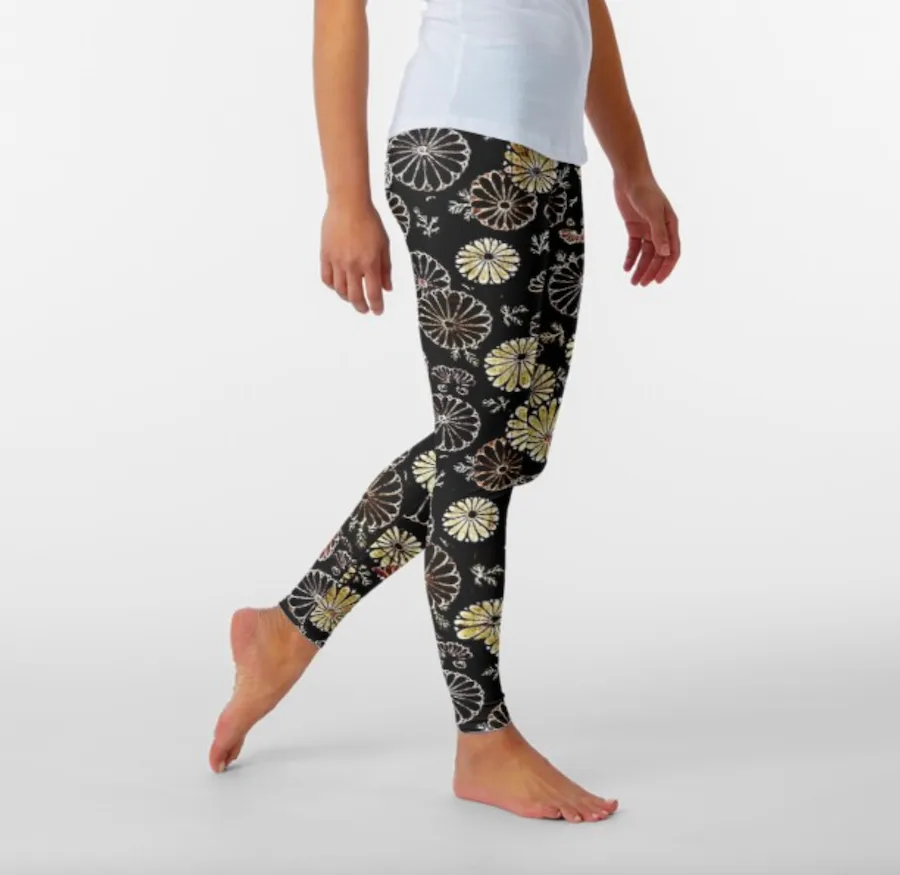 Designer Leggings - Shaded Garden