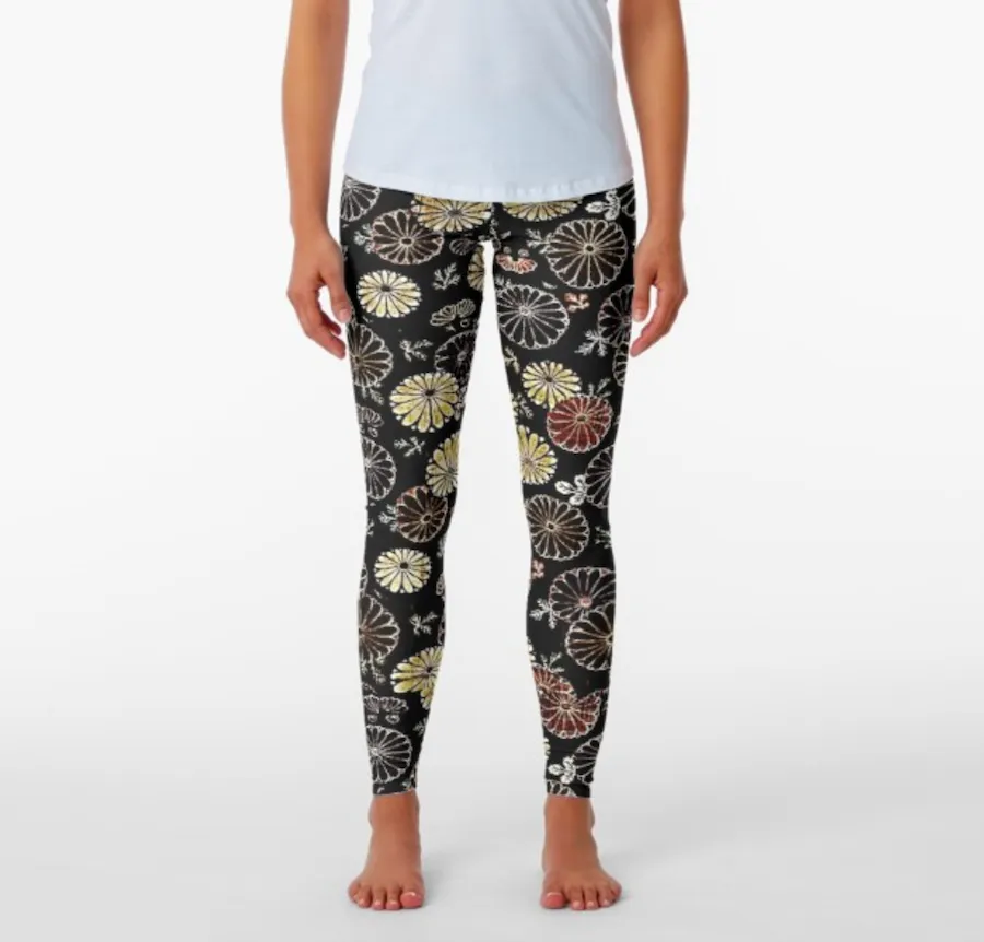 Designer Leggings - Shaded Garden