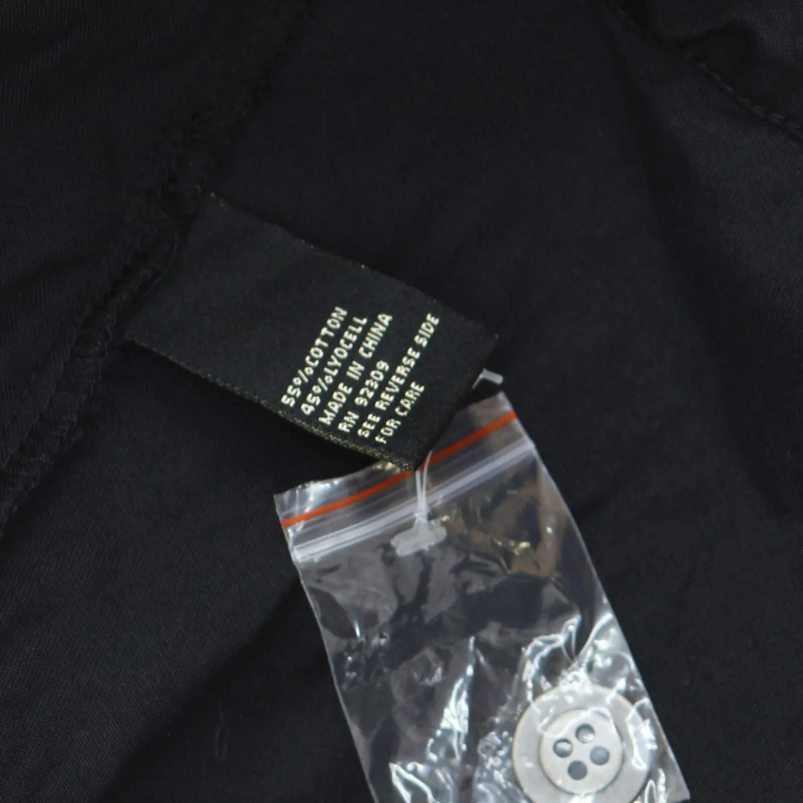 DG2 by Diane Gilman Womens Button Up Long Sleeve Shirt Jacket Black L