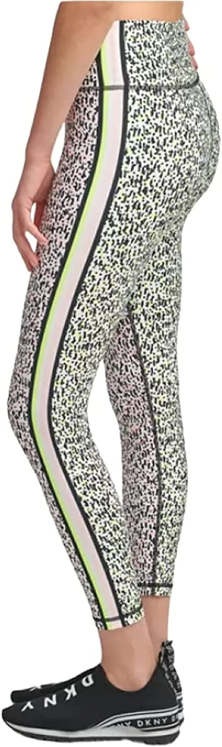 DKNY Printed Side-Striped Leggings Sapphire