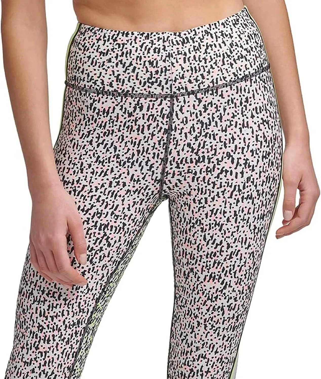 DKNY Printed Side-Striped Leggings Sapphire