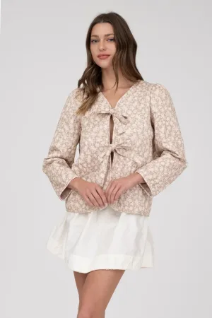 Double Front Tie Jacket