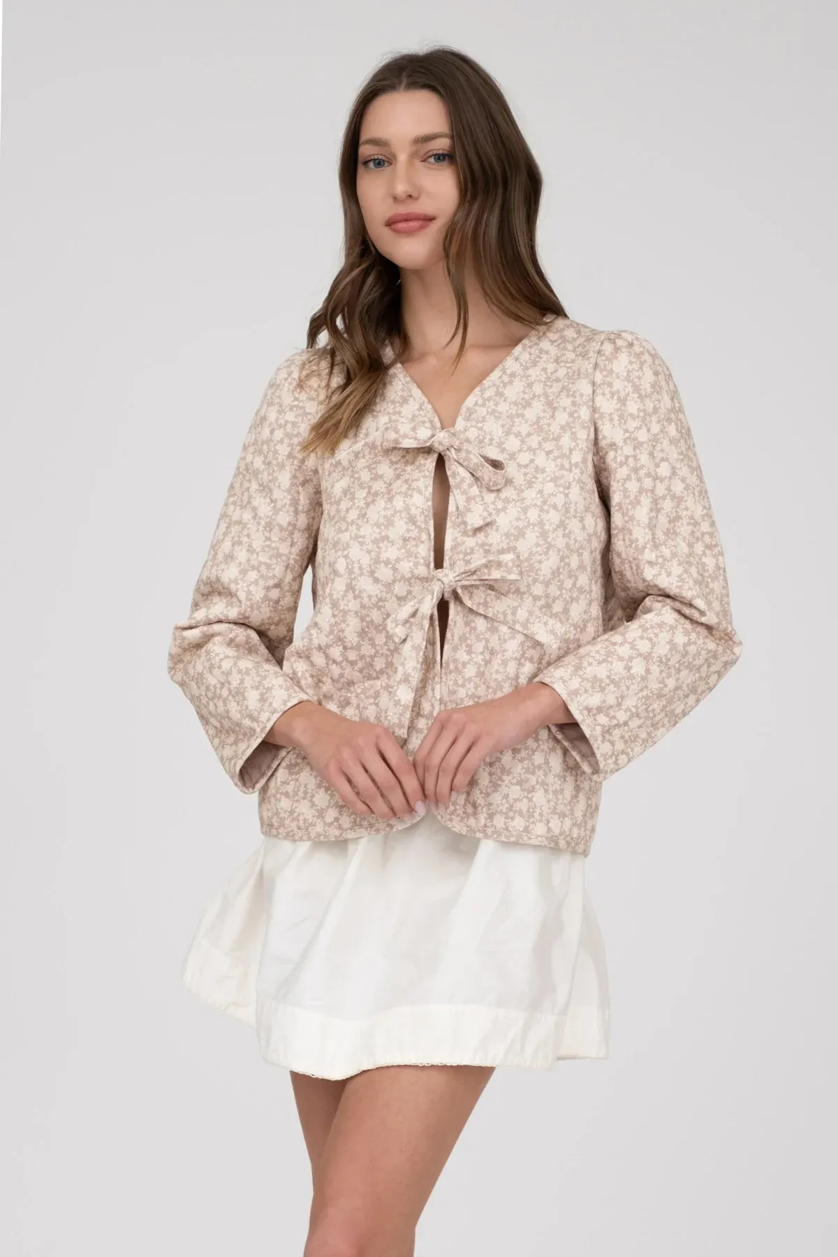 Double Front Tie Jacket