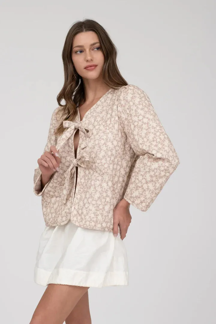 Double Front Tie Jacket
