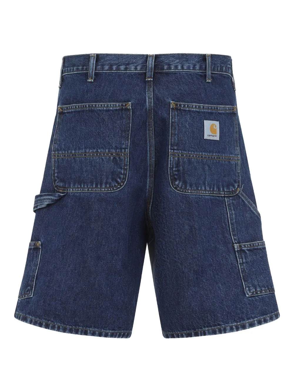 Double knee denim cotton shorts