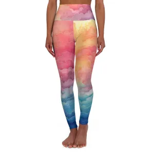 Dreamy Skies High Waisted Yoga Leggings for Active Lifestyle