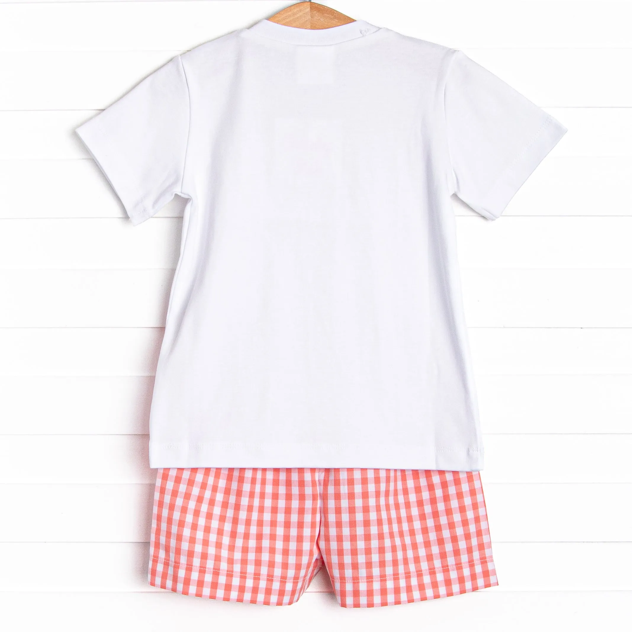 Drift Away Smocked Short Set, Orange