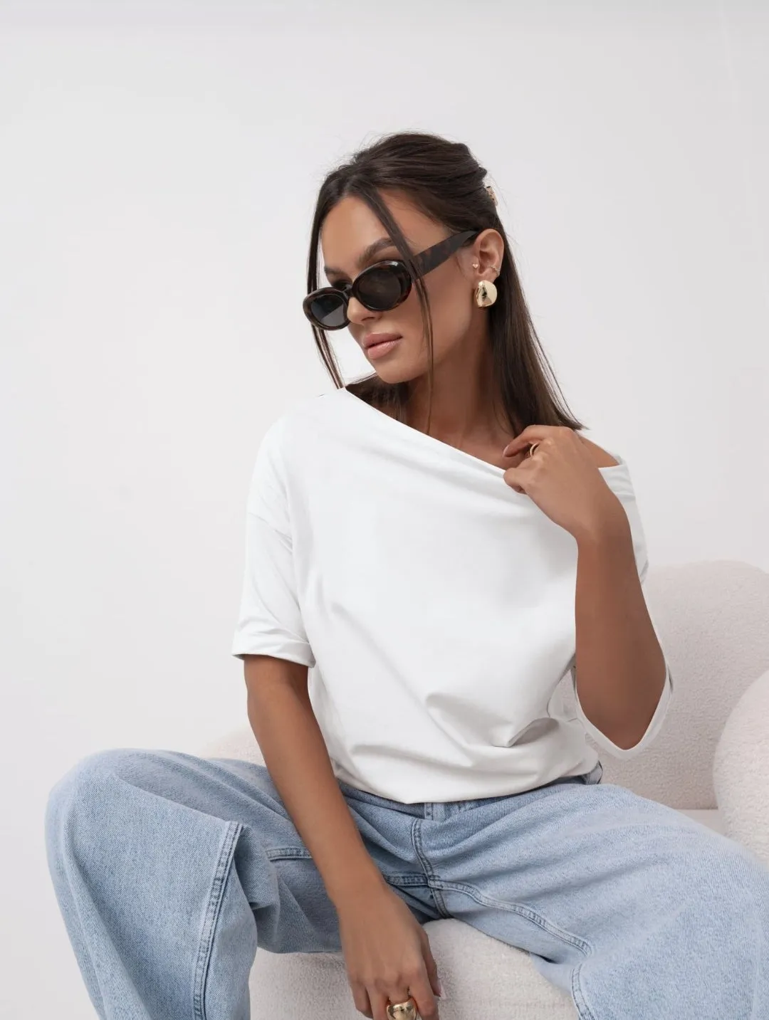 Drop shoulder Top