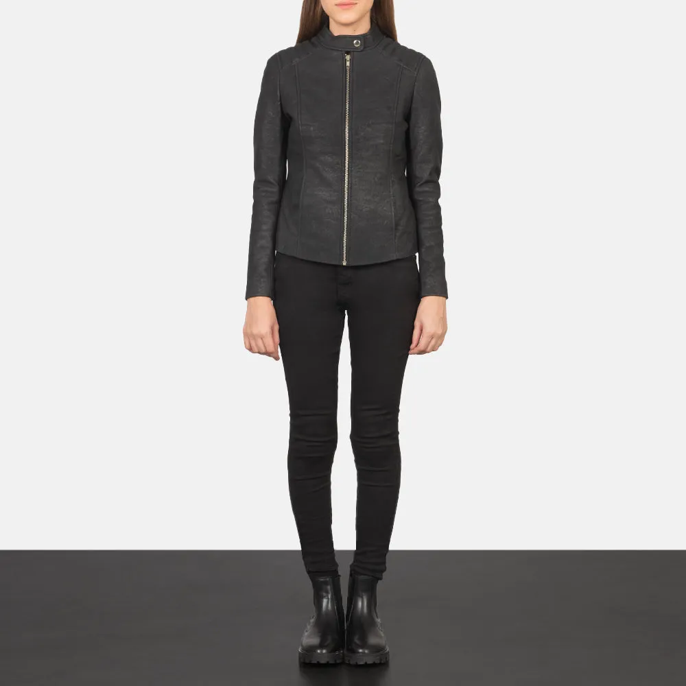 Elsie Leather Biker Jacket